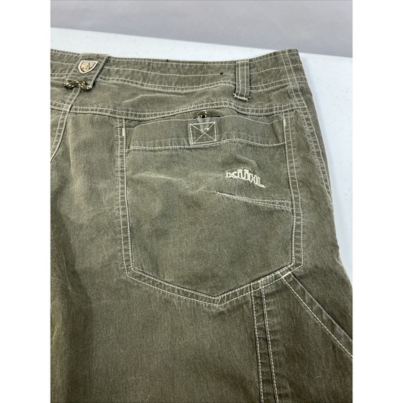 Kuhl Renegade Men's Olive Green Utility Cargo Hiking Trail Shorts Size 36 - Picture 11 of 16
